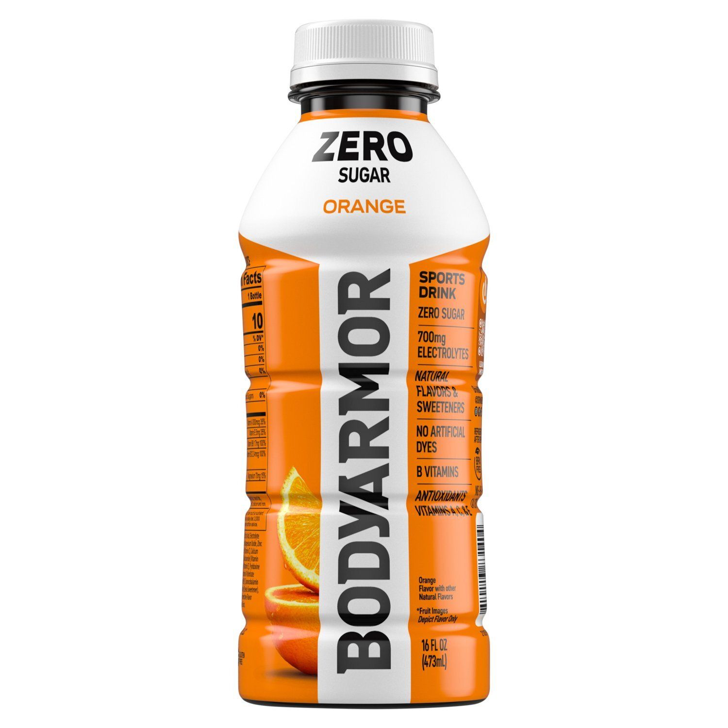 BodyArmor Zero Sugar Orange Sports Drink, 16 fl oz