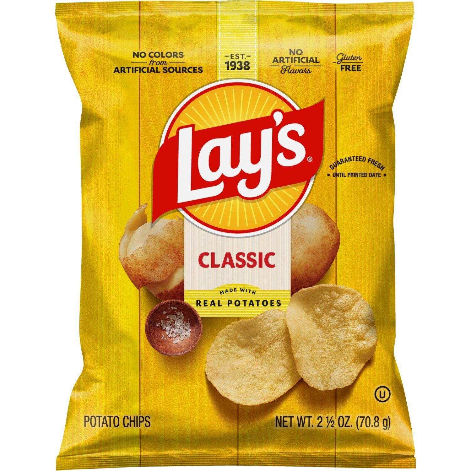 Lay's Potato Chips Classic 2 1/2 Oz