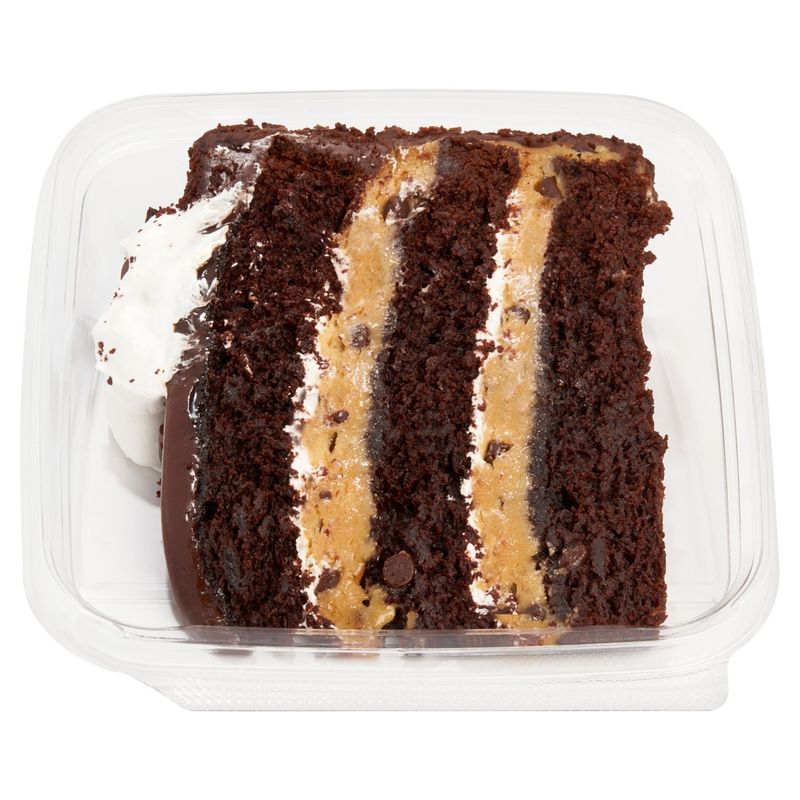 Marshmallow Chocolate Chip Cookie Dough Cake Slice