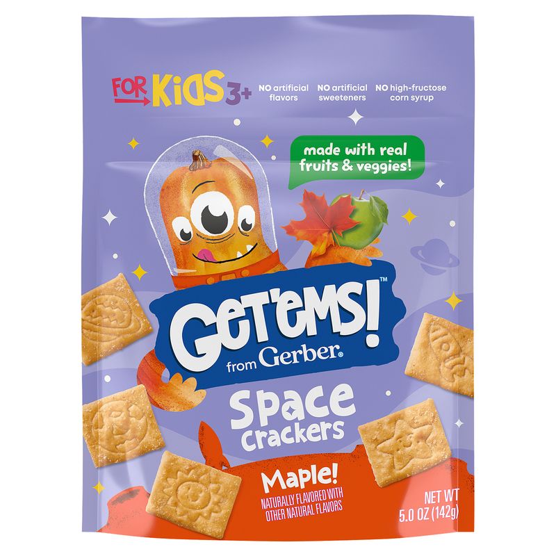 Gerber Get'ems! Maple! Space Crackers, 3+ years, 5.0 oz