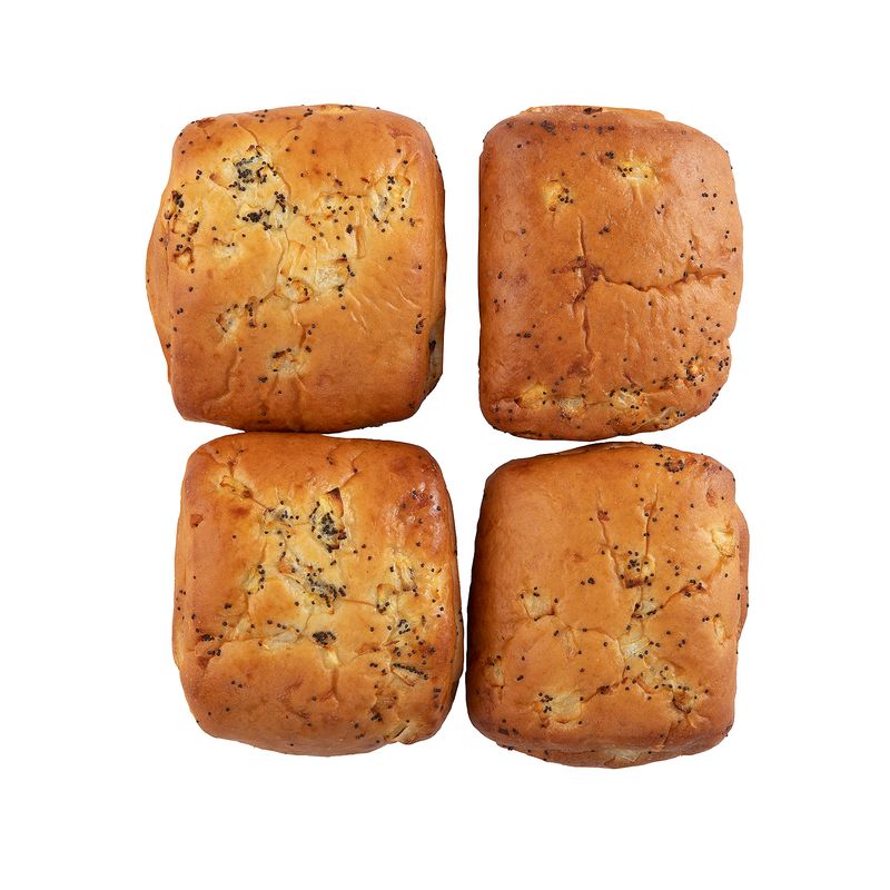 Fresh Baked Onion Rolls, 4 Pack