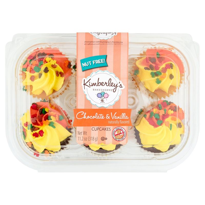 Kimberley's Bakeshoppe Chocolate &amp; Vanilla Cupcakes, 11.2 oz