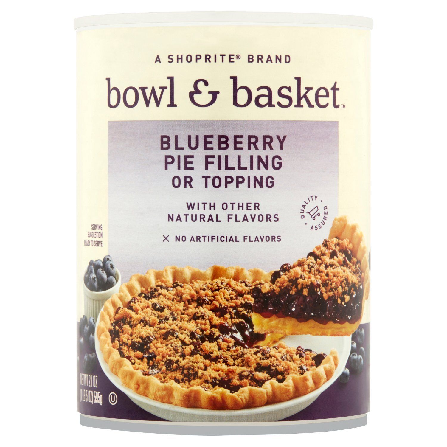 Bowl &amp; Basket Blueberry Pie Filling or Topping, 21 oz