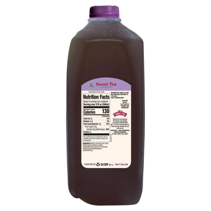 Turkey Hill Southern Brewed Style Sweet Tea, half gal