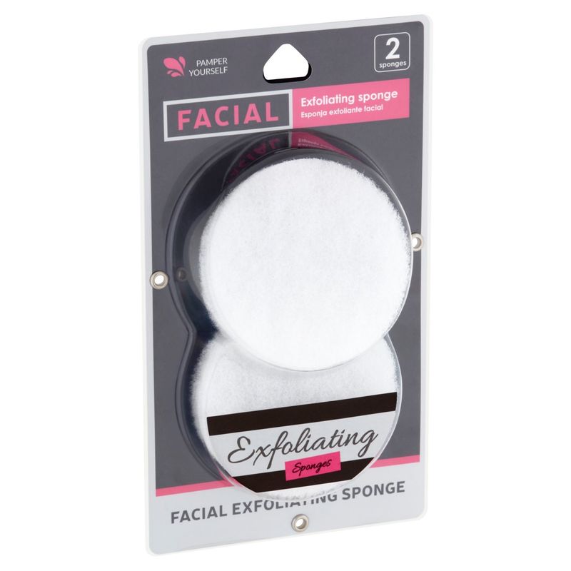 Jacent Facial Exfoliating Sponges, 2 count