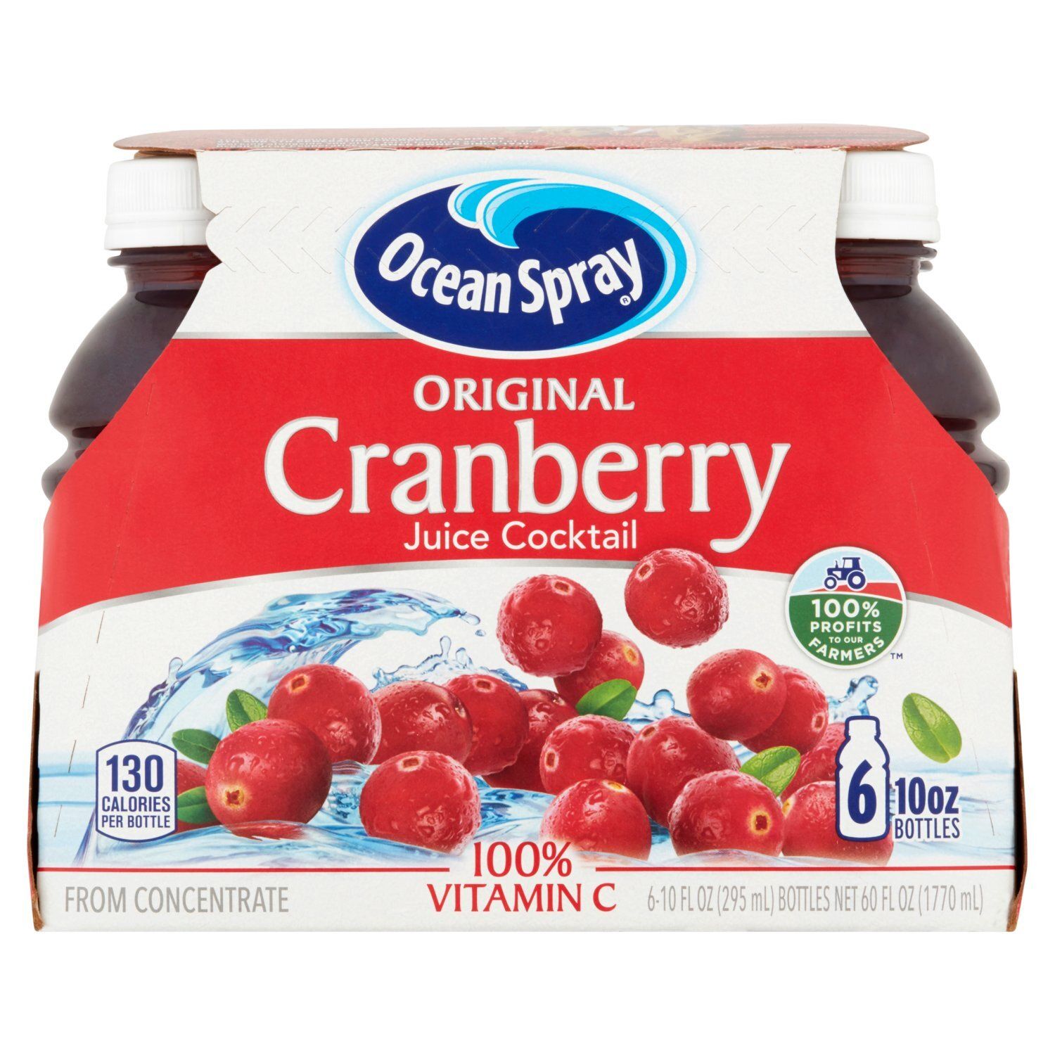 Ocean Spray Original Cranberry Juice Cocktail, 10 oz, 6 count