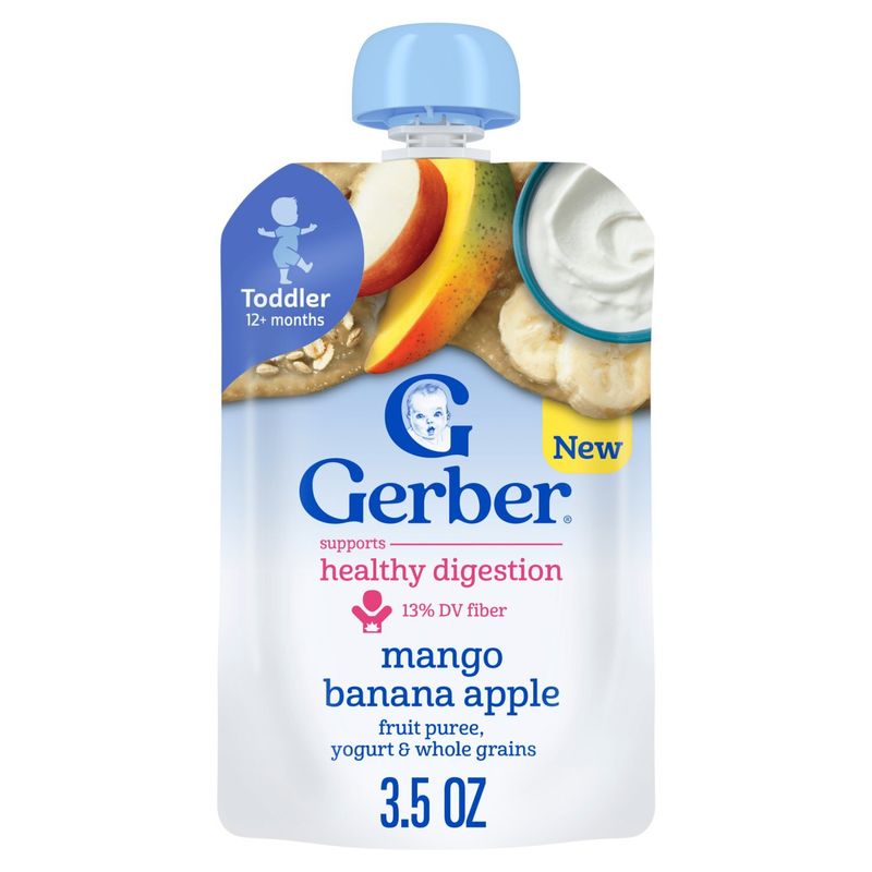 Gerber Mango Banana Apple Baby Food, Toddler 12+ months, 3.5 oz