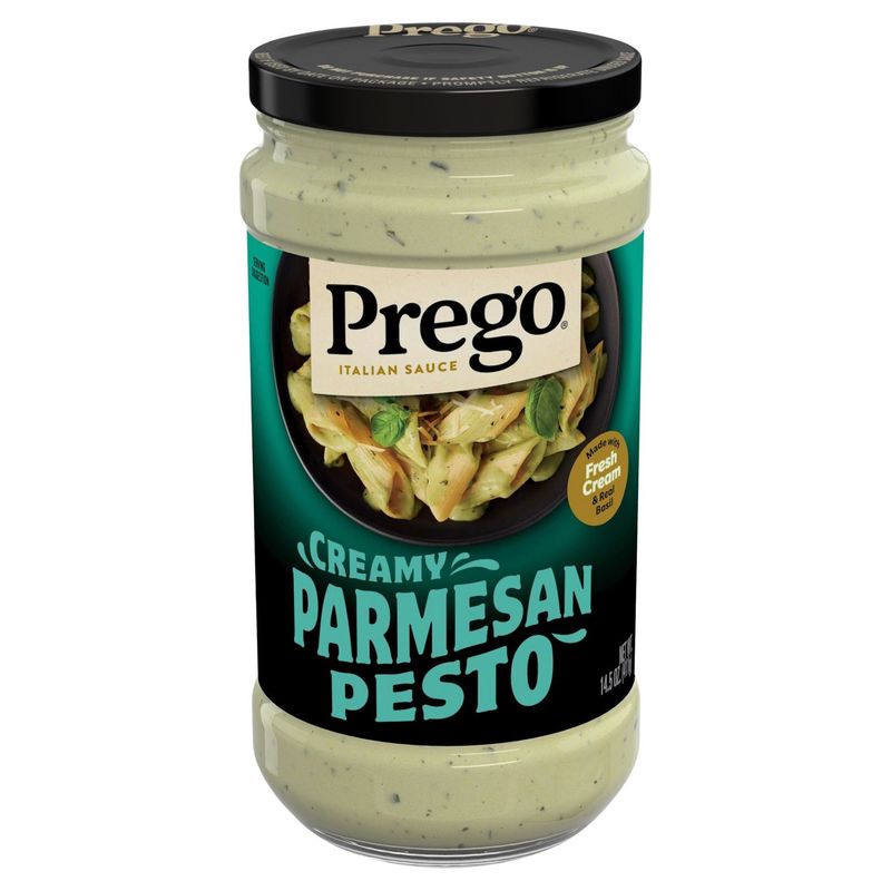Prego Creamy Parmesan Pesto Italian Sauce, 14.5 oz
