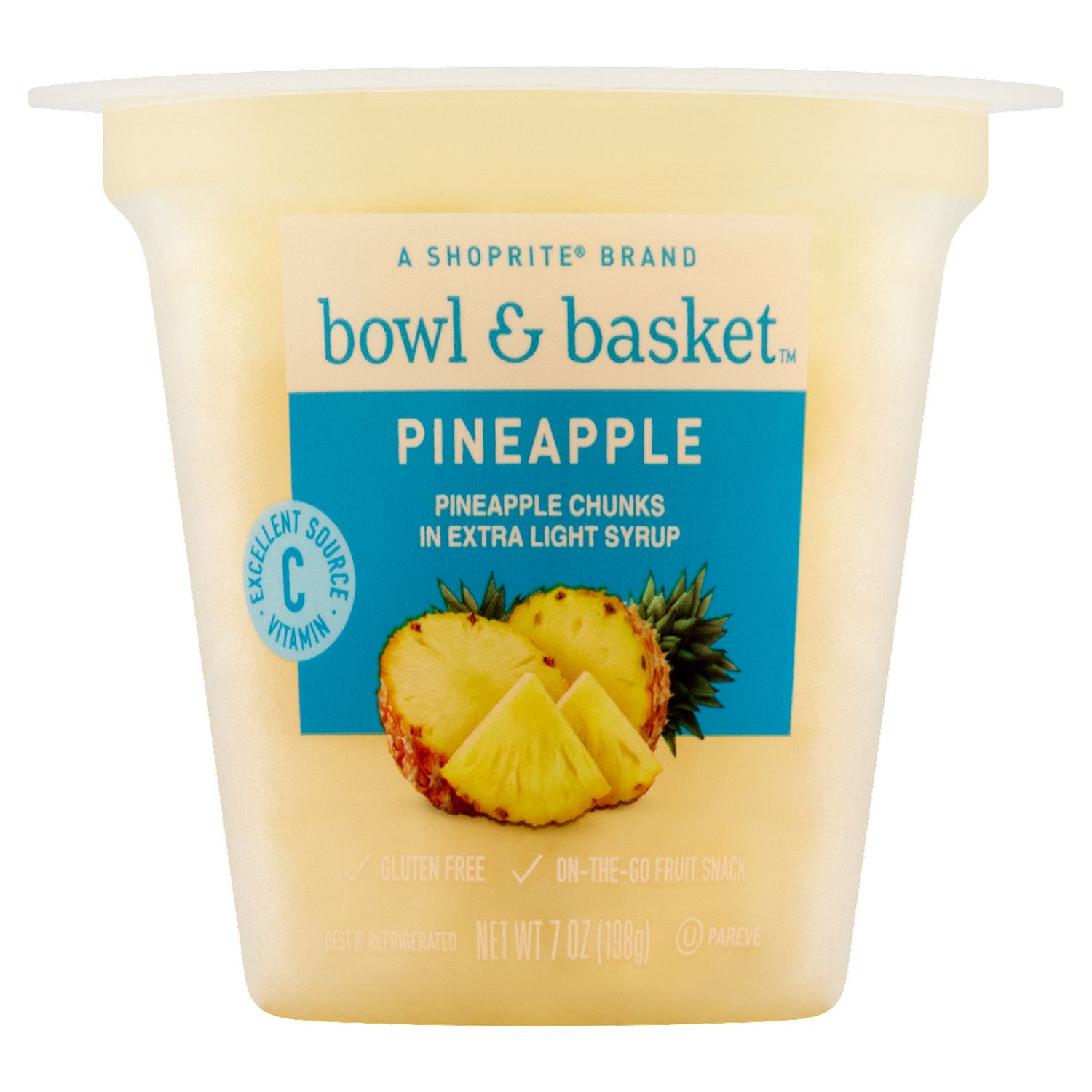 Bowl &amp; Basket Pineapple Chunks in Extra Light Syrup, 7 oz