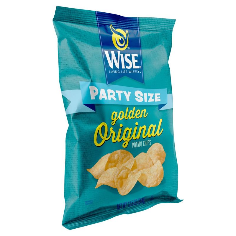 Wise Golden Original Potato Chips Party Size, 12.5 oz