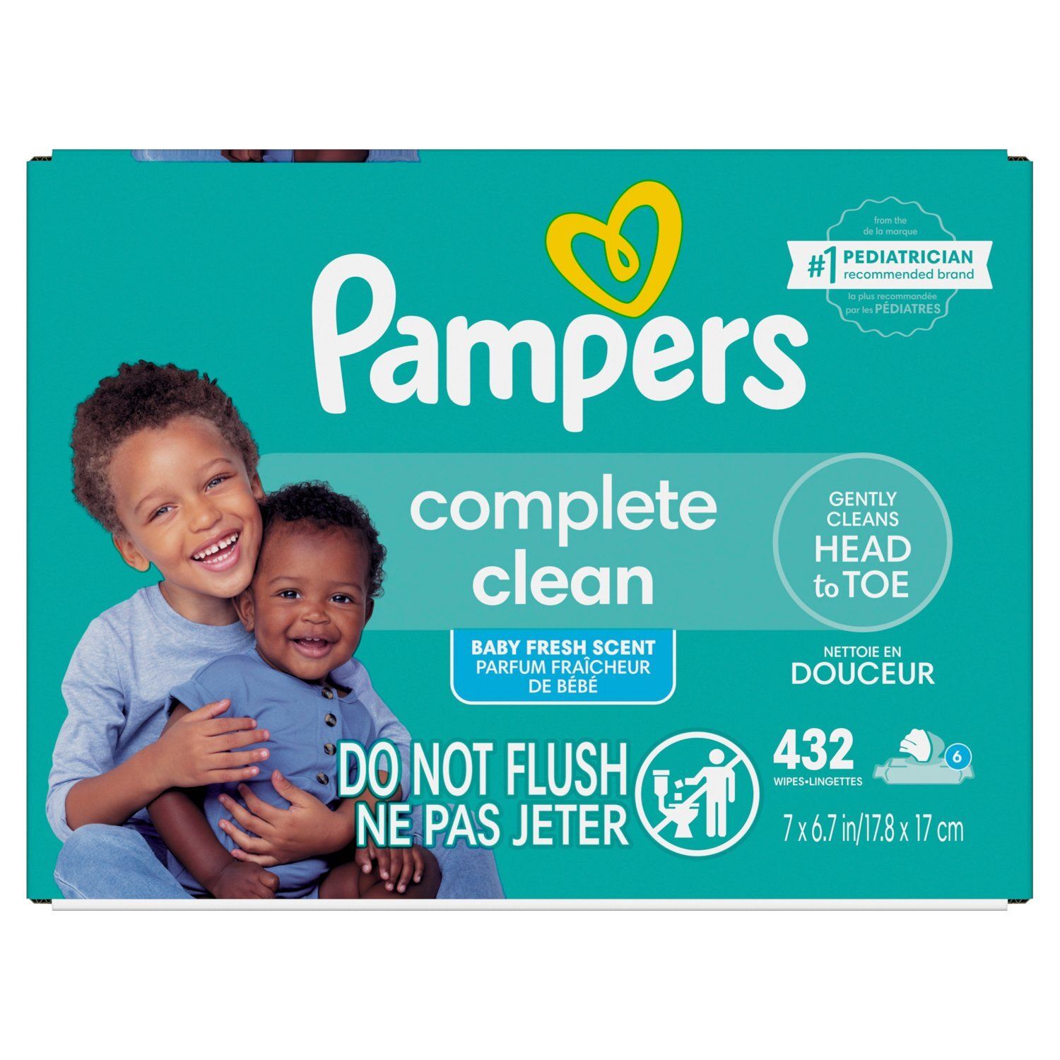 Pampers Complete Clean Wipes, 432 count