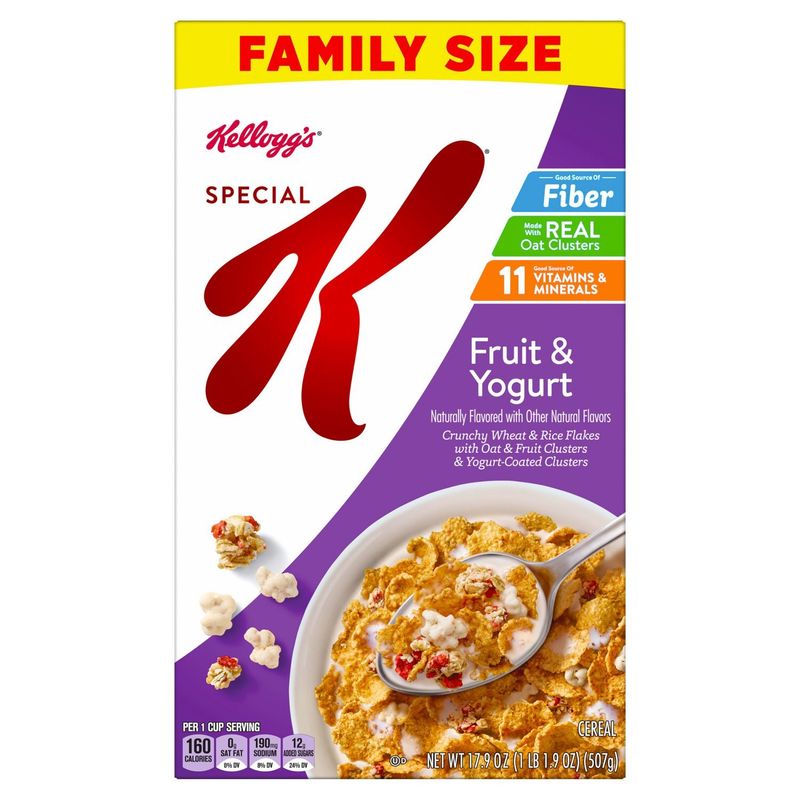 Kellogg's Special K Fruit &amp; Yogurt Cereal Family Size, 17.9 oz