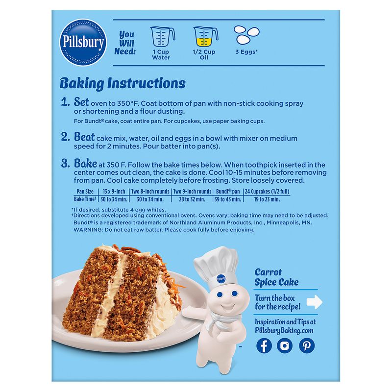 Pillsbury Moist Supreme Spice Cake Mix, 15.25 oz