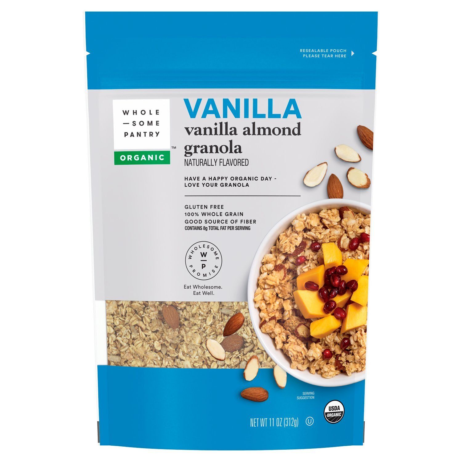 Wholesome Pantry Organic Vanilla Almond Granola, 11 oz