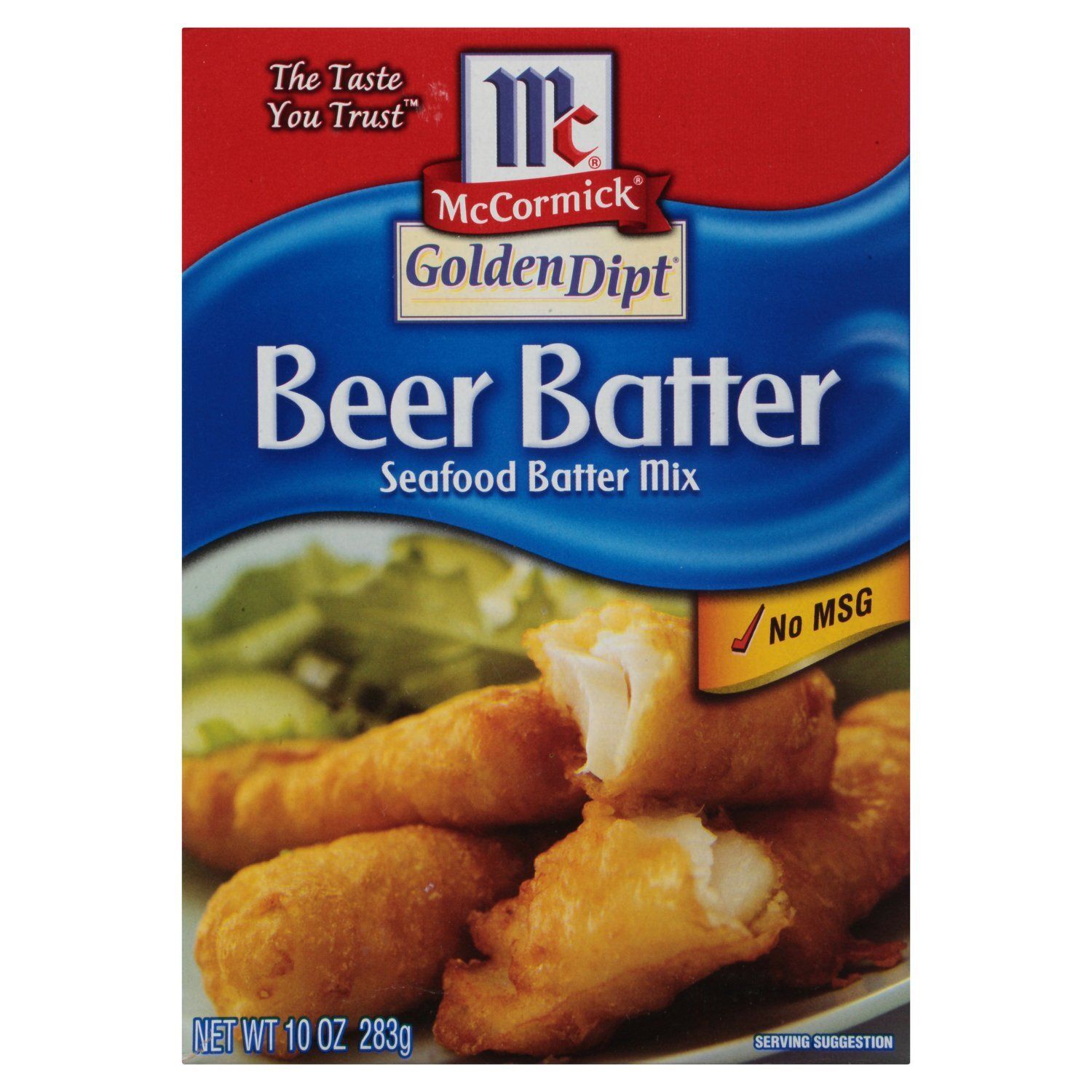 McCormick Golden Dipt Beer Batter Seafood Batter Mix, 10 oz