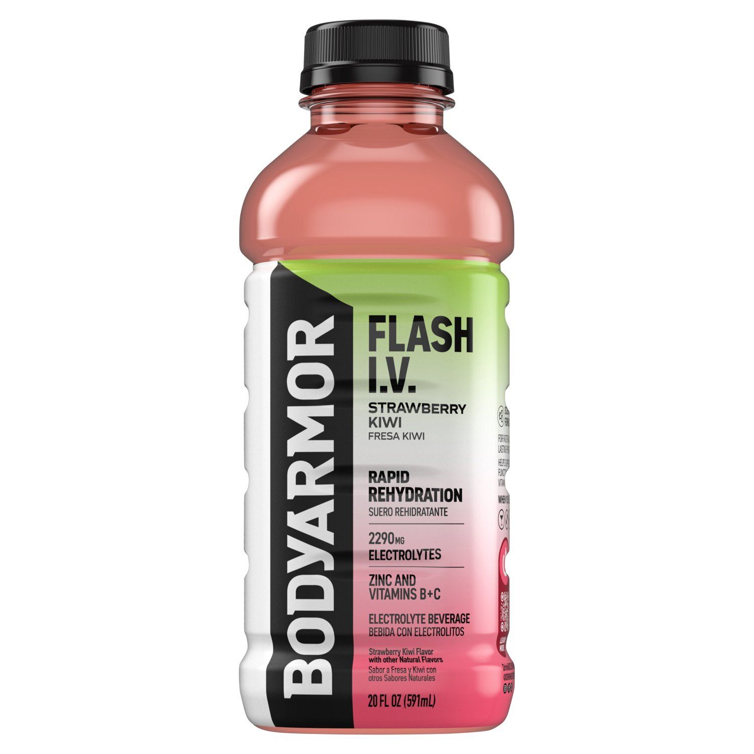 BodyArmor Flash I.V. Strawberry Kiwi Flavor Electrolyte Beverage, 20 fl oz