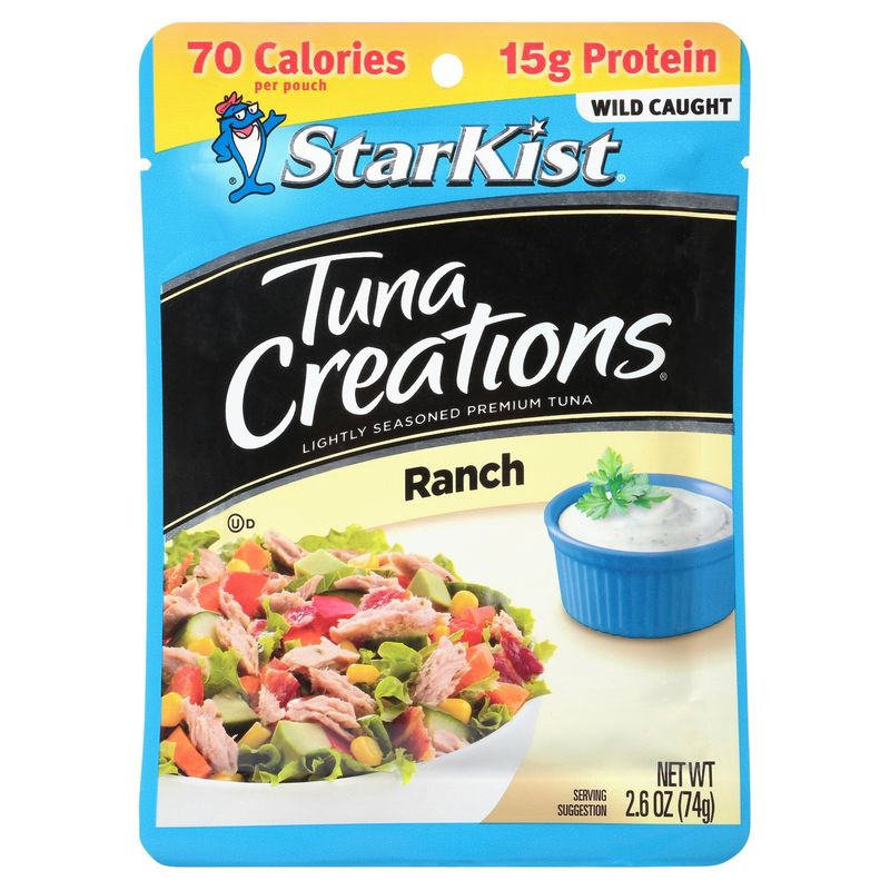 StarKist Tuna Creations Ranch Lightly Seasoned Premium Tuna, 2.6 oz