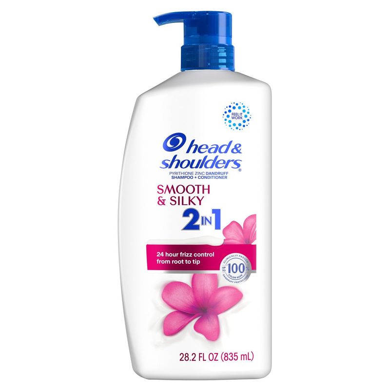 Head and Shoulders 2 in 1 Dandruff Shampoo and Conditioner, Anti-Dandruff Treatment, Smooth and Sil