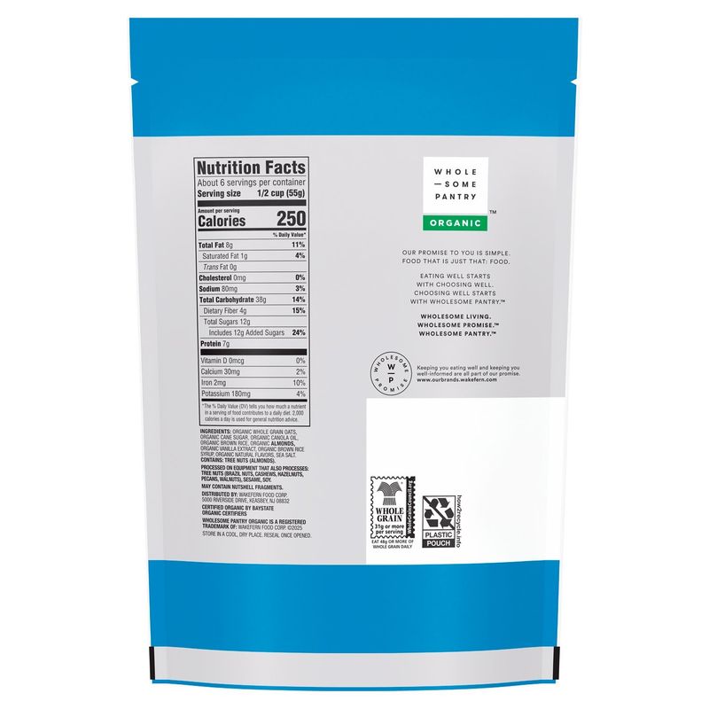 Wholesome Pantry Organic Vanilla Almond Granola, 11 oz