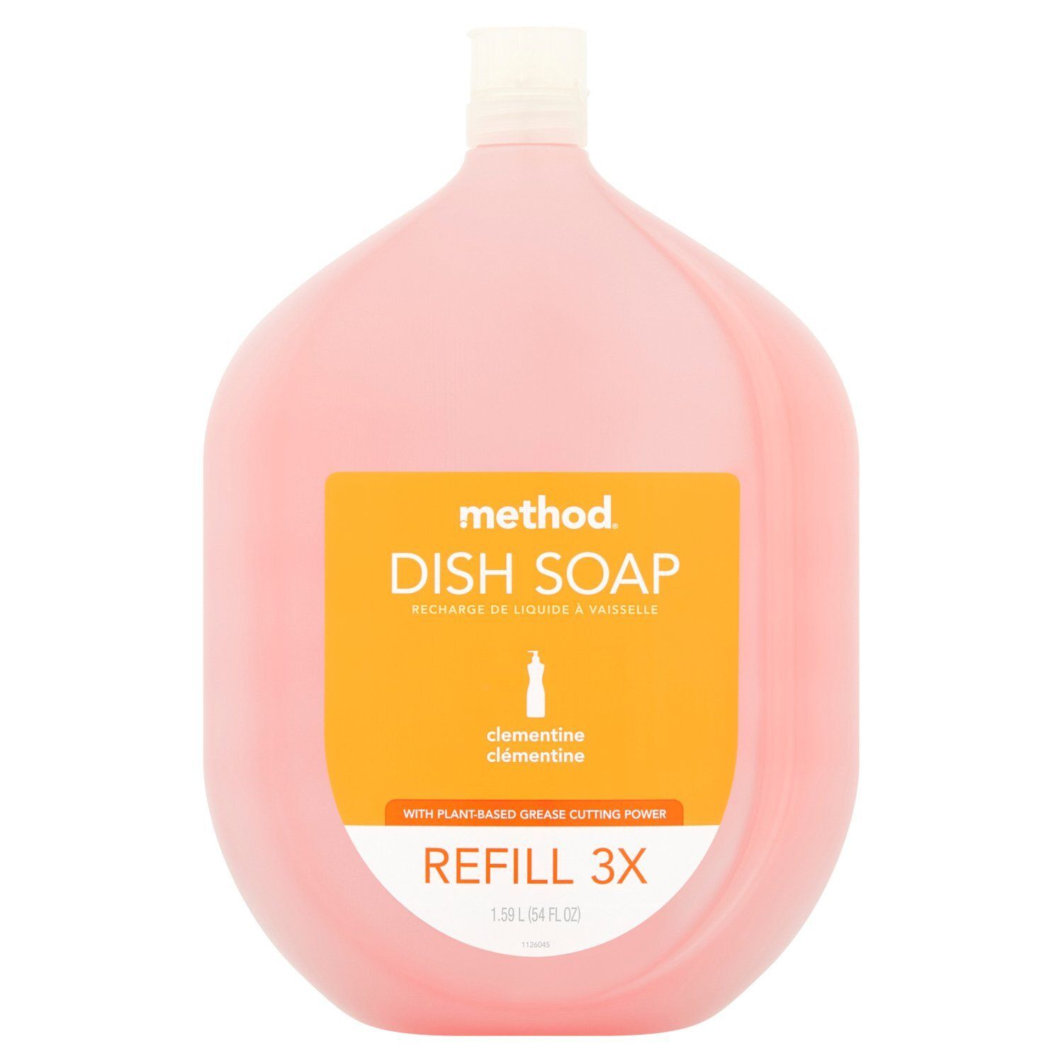 Method Clementine Dish Soap Refill, 54 fl oz
