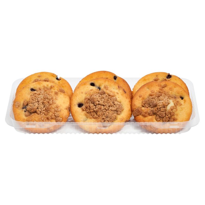 6 Pack Blueberry Crumb Muffins Tops