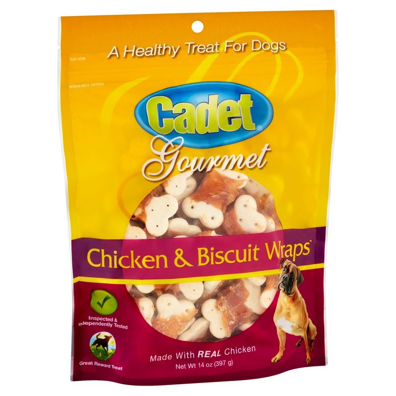 Cadet Gourmet Chicken &amp; Biscuit Wraps Treat for Dogs, 14 oz