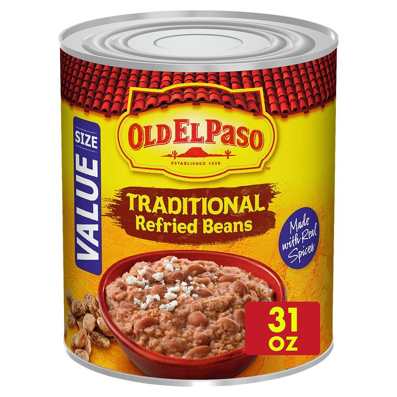 Old El Paso Traditional Refried Beans Value Size, 31 oz
