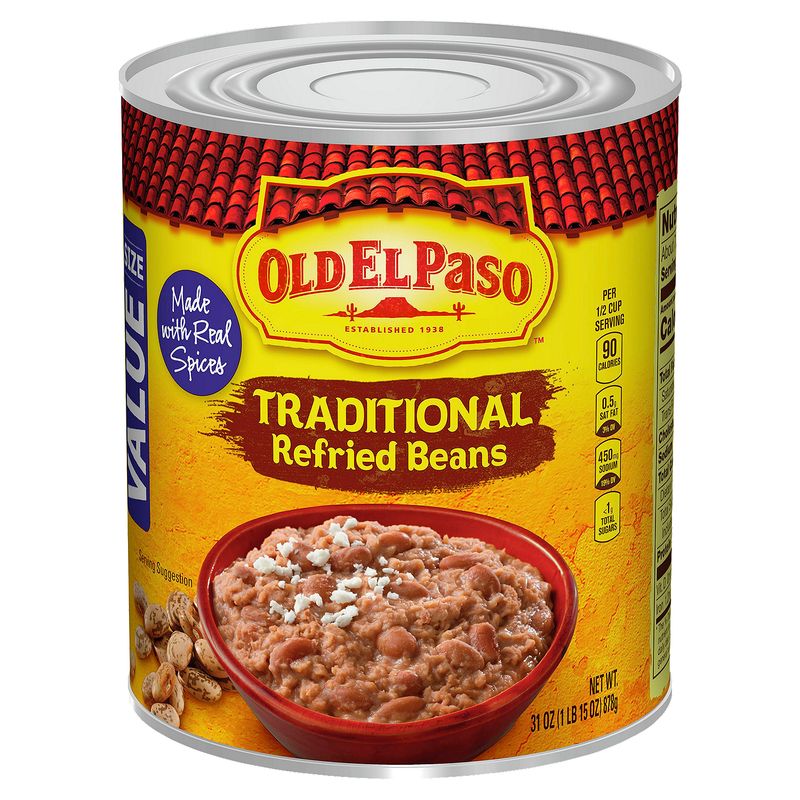 Old El Paso Traditional Refried Beans Value Size, 31 oz