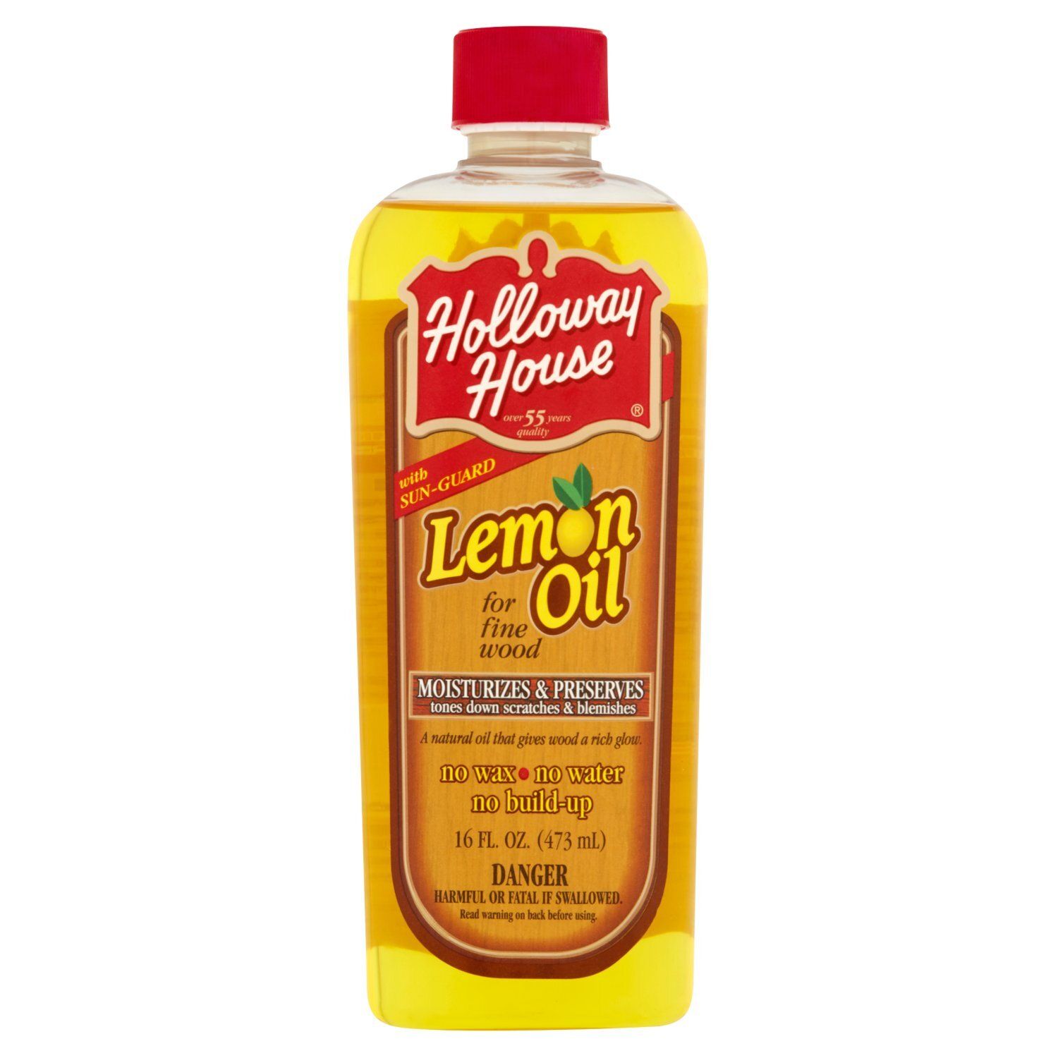 Holloway House Lemon Oil for Fine Wood, 16 fl oz