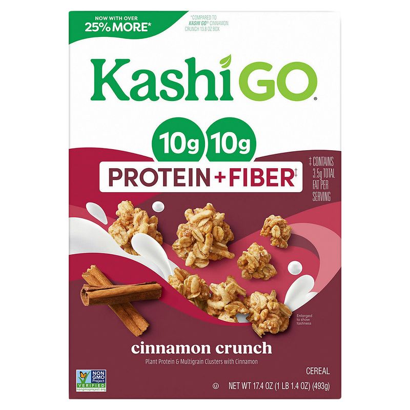 Kashi Go Cinnamon Crunch Cereal, 17.4 oz