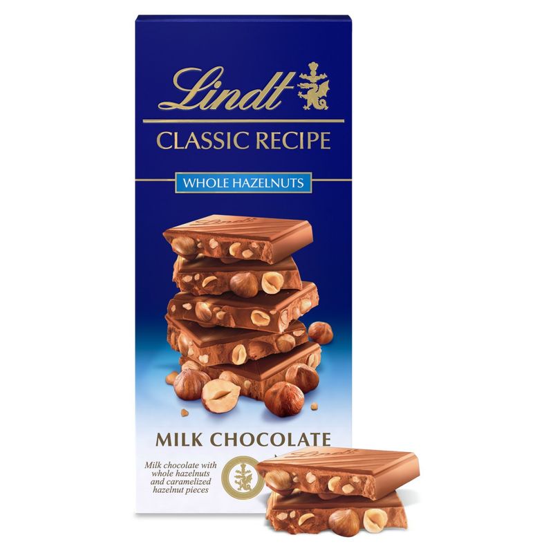 Lindt Classic Recipe Whole Hazelnuts Milk Chocolate, 5.3 oz