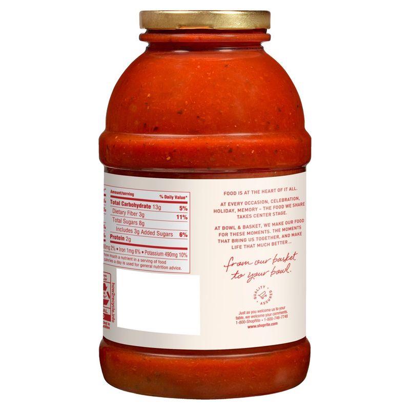 Bowl &amp; Basket Traditional Pasta Sauce, 45 oz
