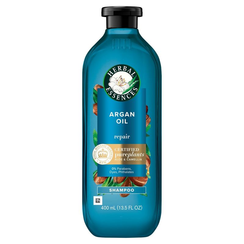 Herbal Essences Argan Oil Paraben Free Shampoo, Hair Repair, 13.5 fl oz, with Certified Camellia Oi