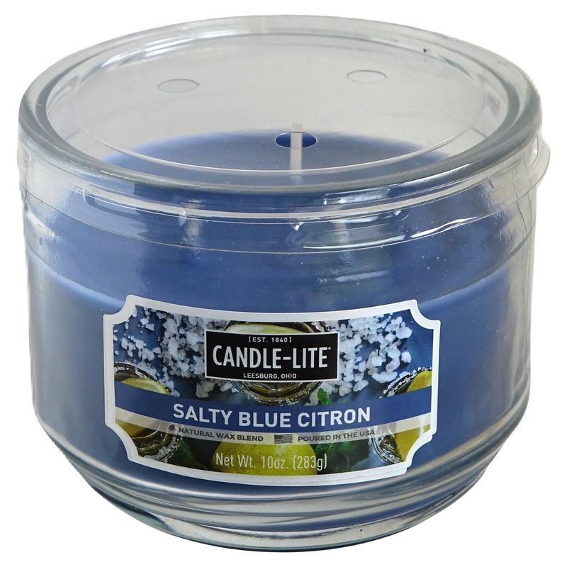 Candle-Lite Salty Blue Citron Candle, 10 oz