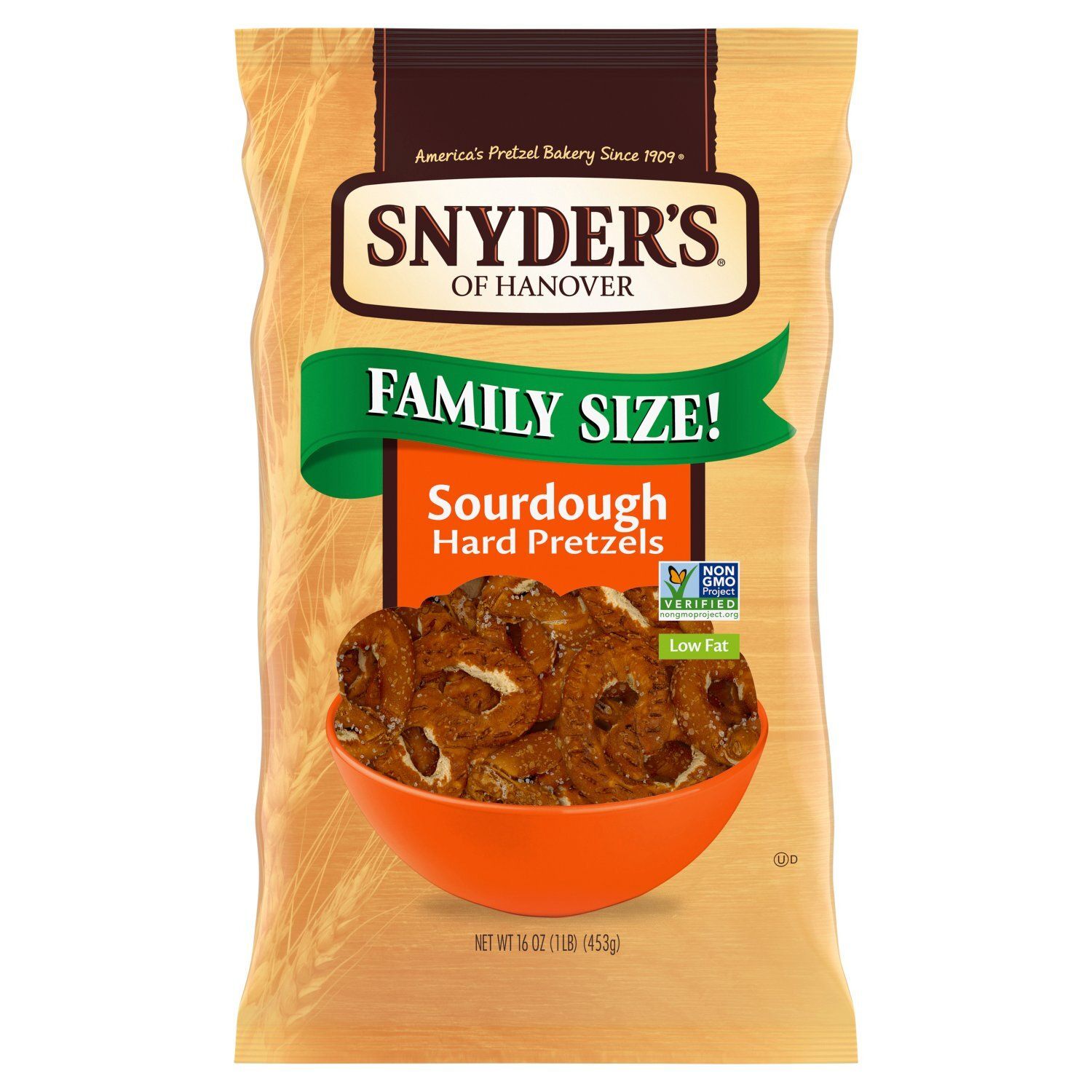 Snyder's of Hanover Sourdough Hard Pretzels Family Size!, 16 oz