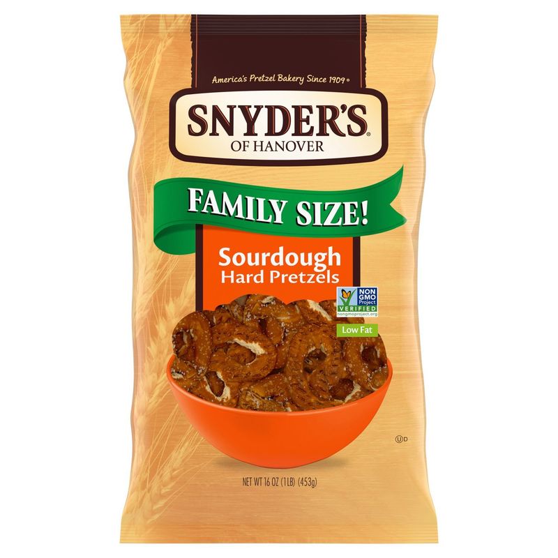 Snyder's of Hanover Sourdough Hard Pretzels Family Size!, 16 oz