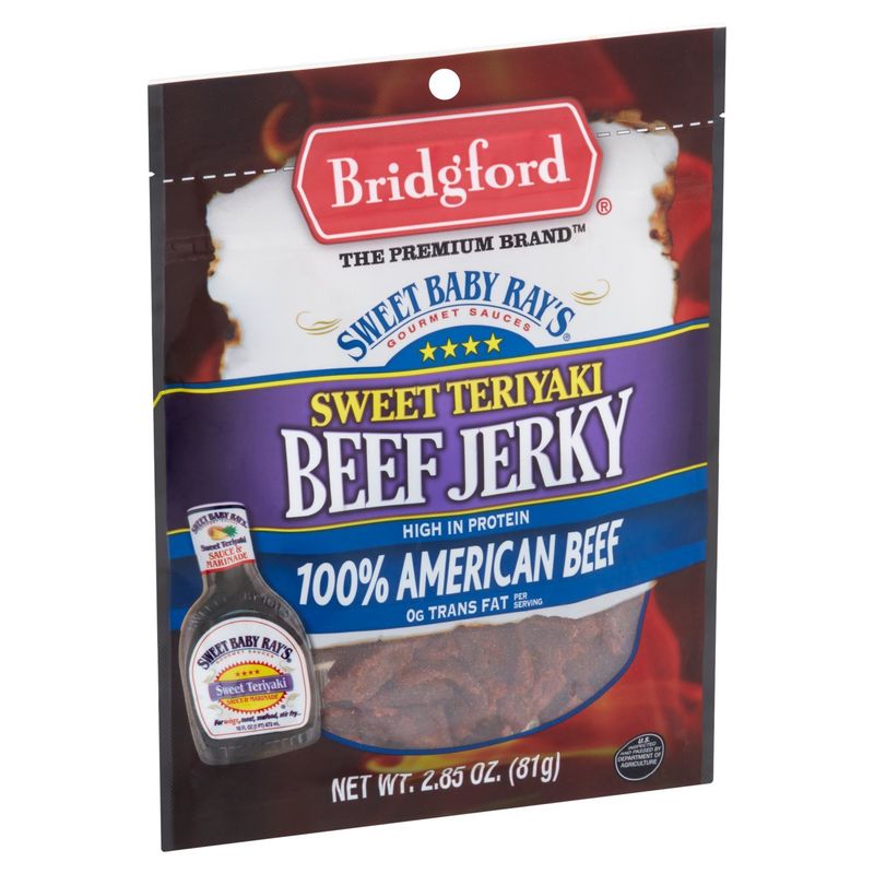 Bridgford Sweet Baby Ray's Sweet Teriyaki Beef Jerky, 2.85 oz