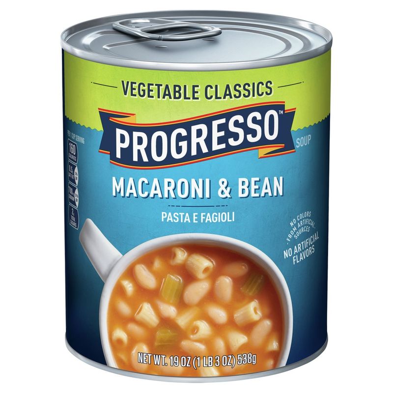 Progresso Vegetable Classics Macaroni &amp; Bean Soup, 19 oz