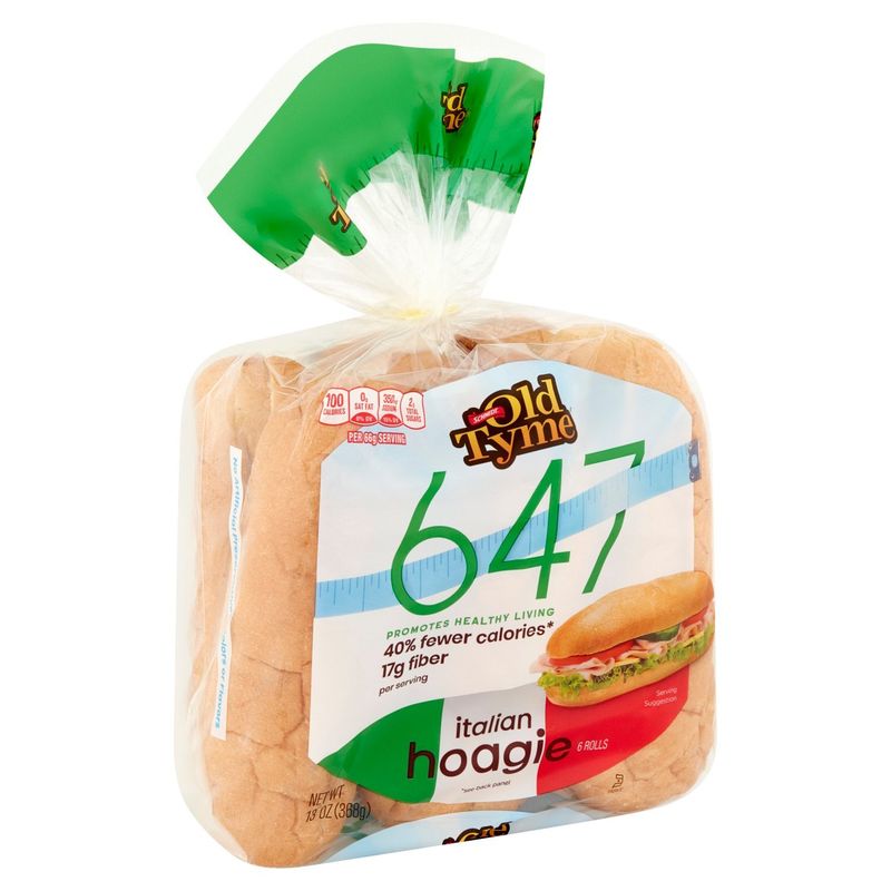 Schmidt Old Tyme 647 Italian Hoagie Rolls, 6 count, 13 oz