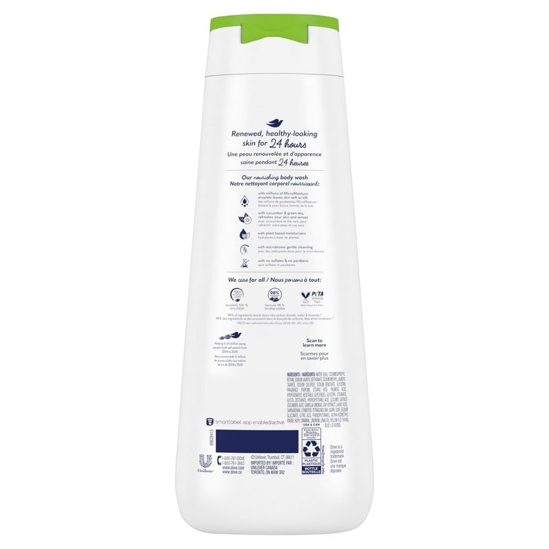 Dove Refreshing Cucumber &amp; Green Tea Body Wash, 20 fl oz