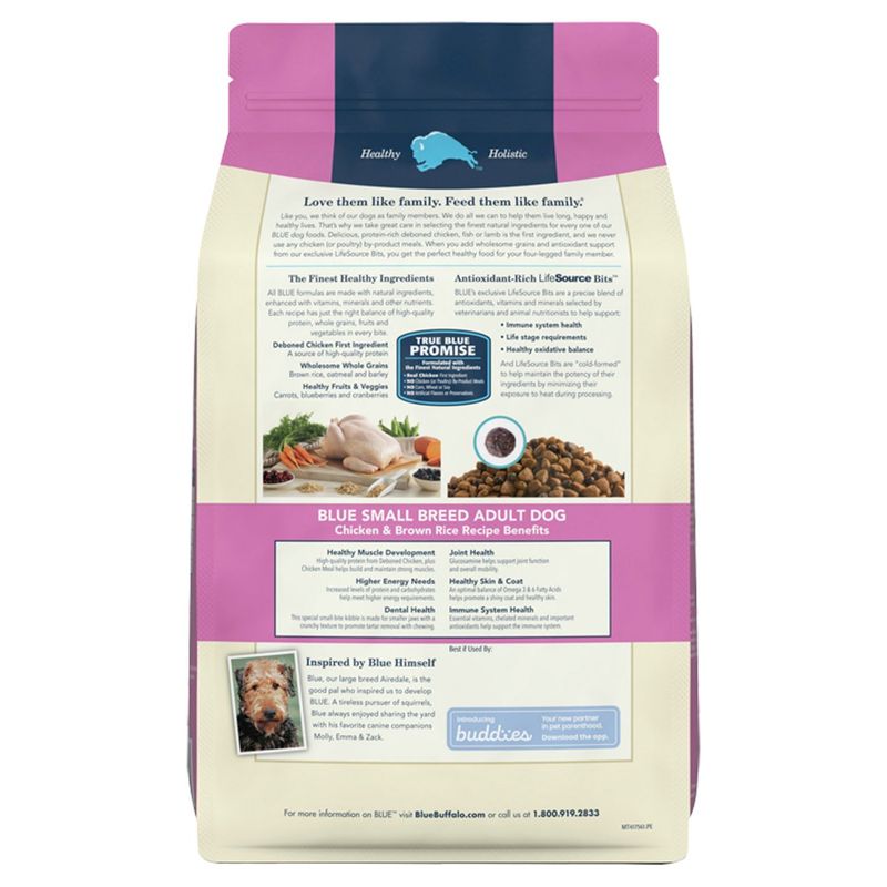 Blue Buffalo Life Protection Formula Adult Small Breed Dry Dog Food, Chicken and Brown Rice 5-lb