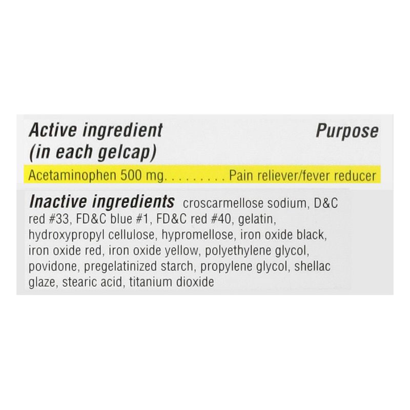 TopCare Pain Relief Extra Strength Acetaminophen 500mg Gel Caps, 225 Count