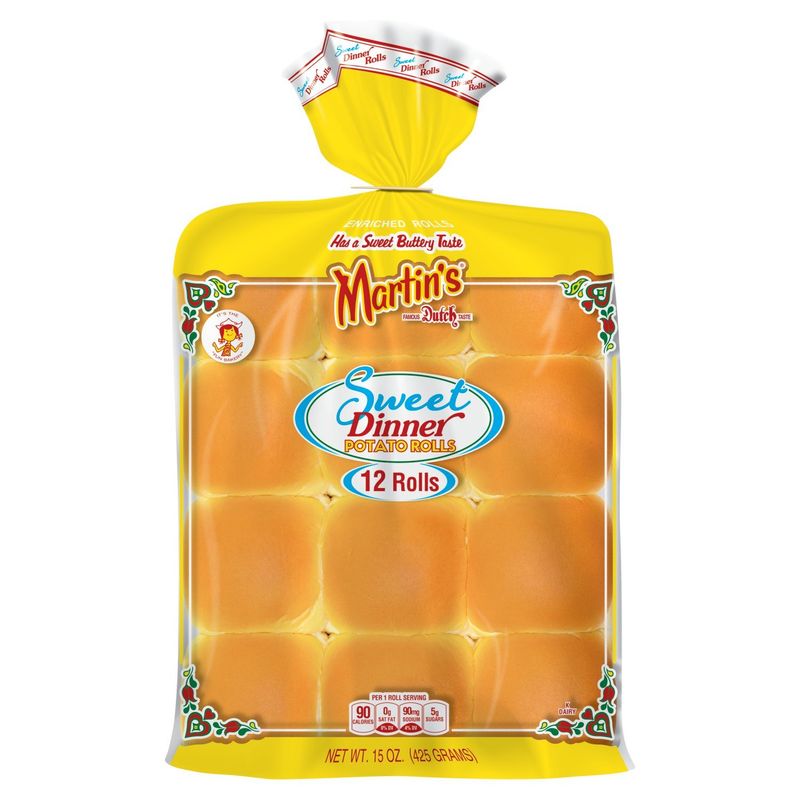 Martin's Sweet Dinner Potato Rolls, 12 count, 15 oz