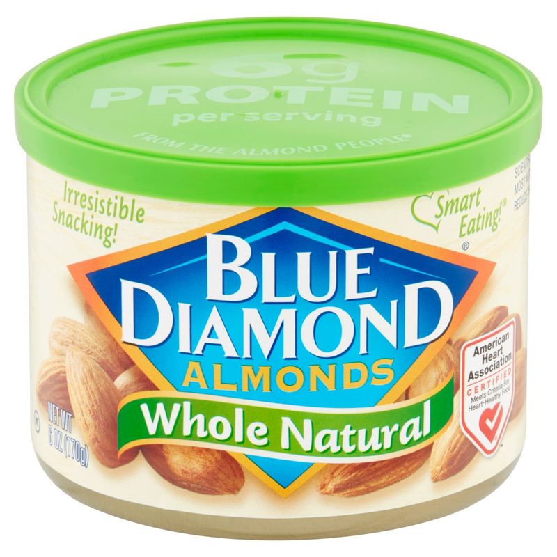 Blue Diamond Whole Natural Almonds, 6 oz