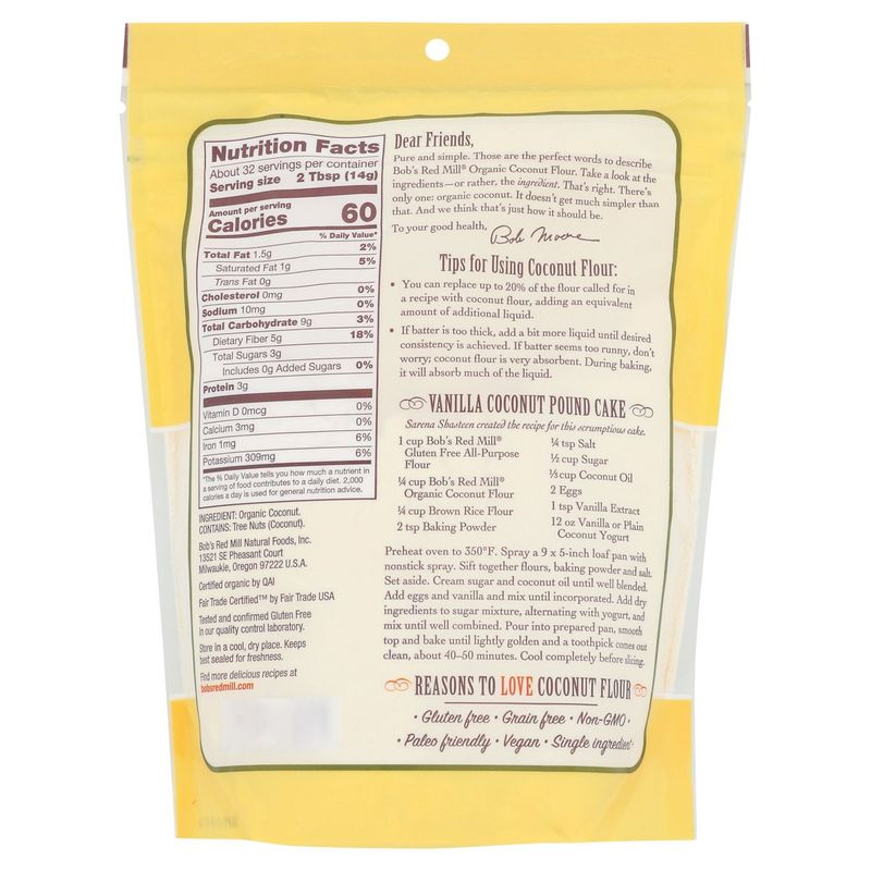Bob's Red Mill Organic Coconut Flour, 16 oz