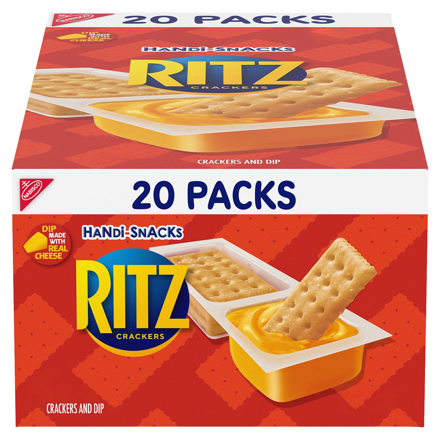 Nabisco Handi-Snacks Ritz Crackers 'N Cheesy Dip, 0.95 oz, 20 count