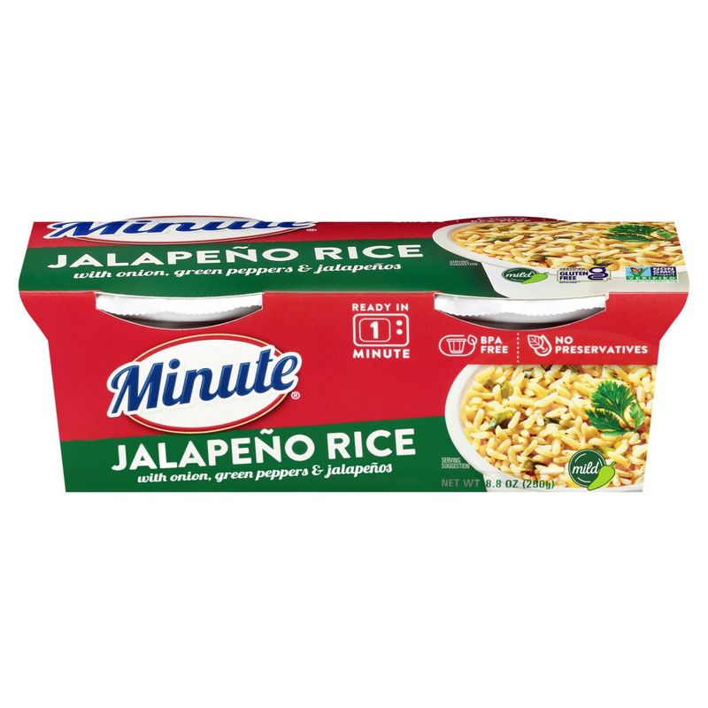 Minute Ready to Serve Mild Jalapeno Rice Cups 8.8 oz