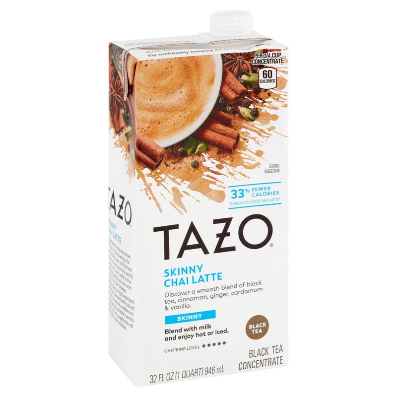 Tazo Skinny Chai Latte Black Tea Concentrate, 32 fl oz