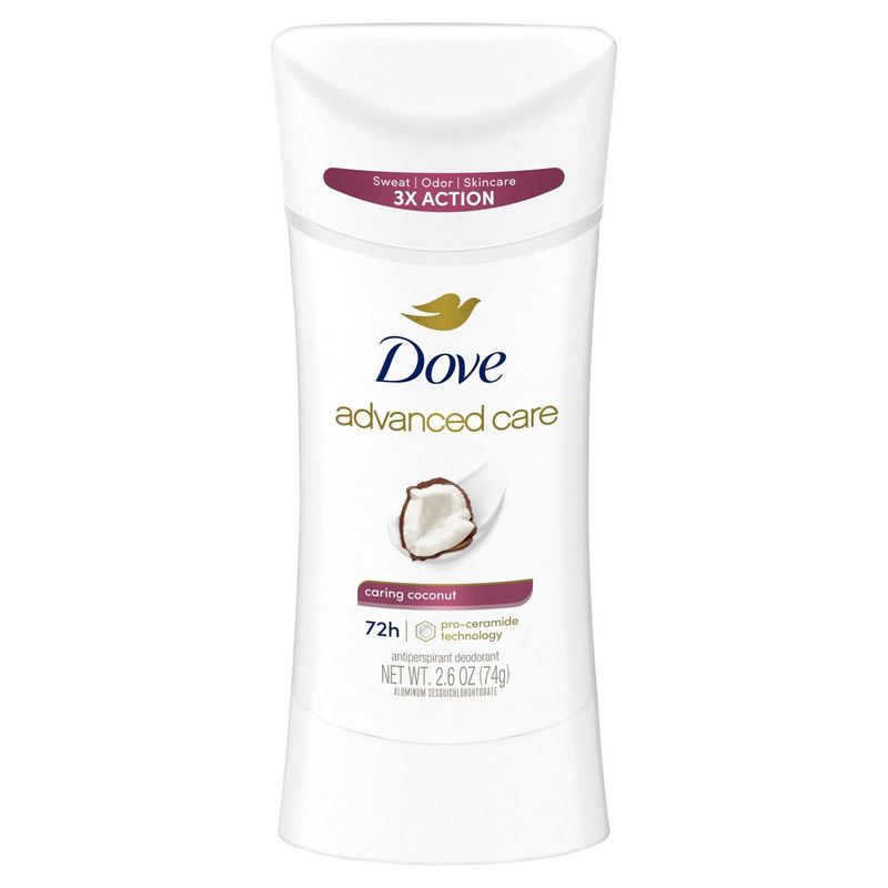 Dove Advanced Care Caring Coconut Antiperspirant Deodorant, 2.6 oz