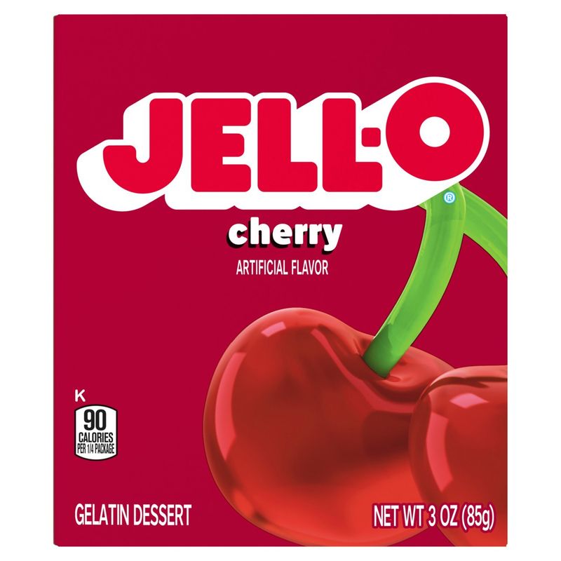 Jell-O Cherry Gelatin Dessert, 3 oz